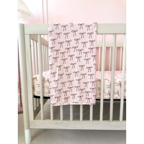 Pink Bow Blanket