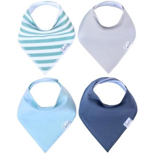 Copper Pearl Baby Bandana Bibs, 4 Pack