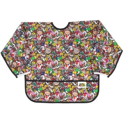 Bumkins Sleeved Bib for Girl or Boy, Baby and Toddler for 6-24 Mos