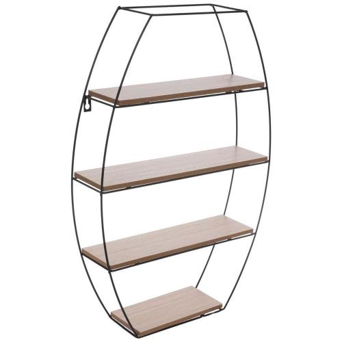 Four-Tiered Metal Wall Shelf