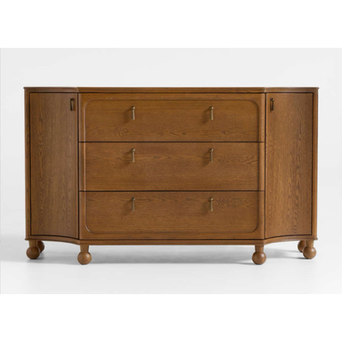 Thurloe 58" Oak Wood Kids 3-Drawer Dresser by Jake Arnold