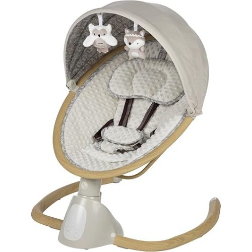 Safety 1st 5 Modes Bluetooth Swing, Bluetooth Enabled with Digital Touch Screen and Remote Control, Dunes Edge