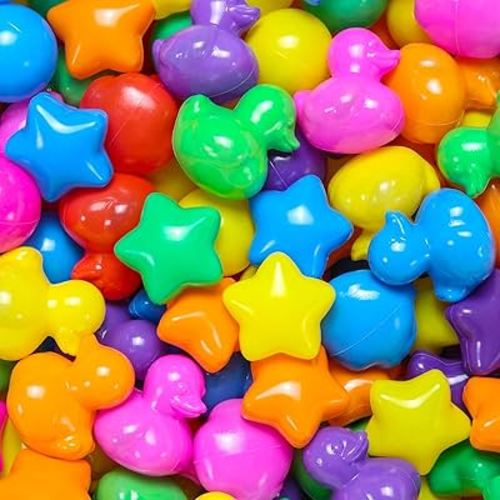 STARBOLO Ball Pit Balls Duck Balls for Toddlers - 100 200 500 Pack BPA Free Crush Proof Plastic Balls for Ball Pit, Gift for Kids Toddlers Birthday Christmas Decor Giant Friendship Banner Props