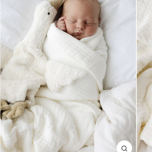 Muslin Bubble Blanket - Vanilla