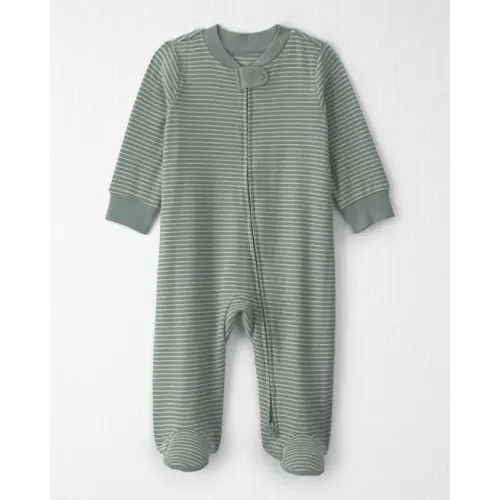 Baby Organic Cotton Ribbed Sleep & Play Pajamas in Stripes - Little Planet | Carter's