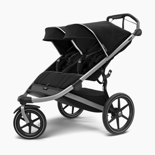 Thule Urban Glide 2 Double Jogging Stroller - Black/Silver Frame