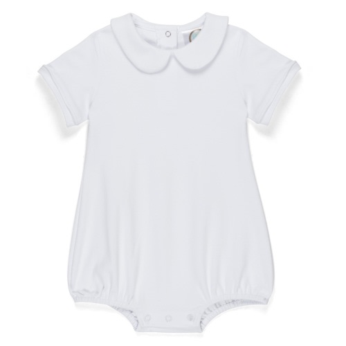 Blank Boy's Short Sleeved Peter Pan Bubble