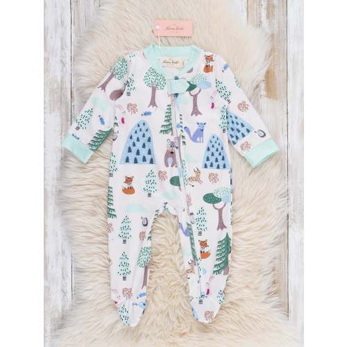 Little Explorer Forest Footed Sleeper Pajamas