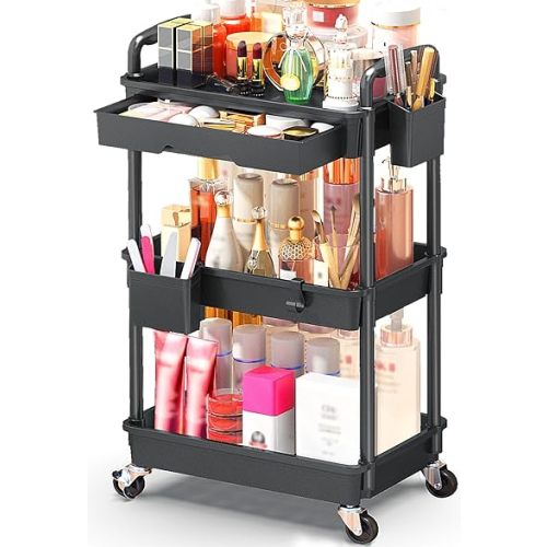 Bedside cart for midnight feeding and changing