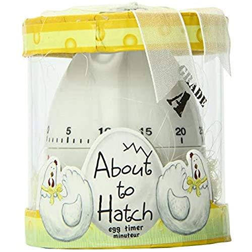 Kate Aspen"About to Hatch" Kitchen Egg Timer in Showcase Gift Box, Yellow (18010WT)