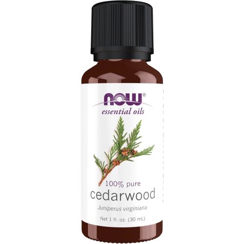 NOW Essential Oils, Cedarwood Oil, Strengthening Aromatherapy Scent, Steam Distilled, 100% Pure, Vegan, Child Resistant Cap, 1-Ounce
