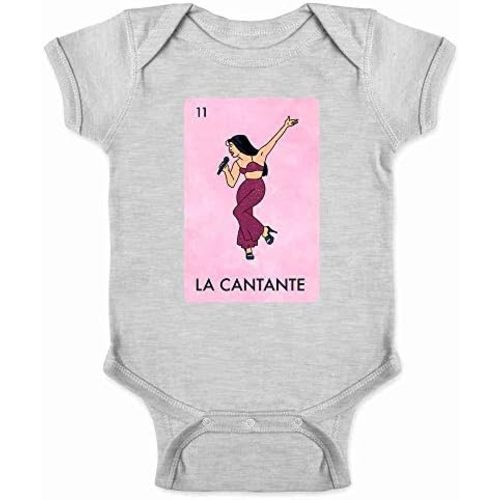 Pop Threads La Cantante Singer Mexican Lottery Funny Parody Tejano Music Infant Baby Boy Girl Bodysuit