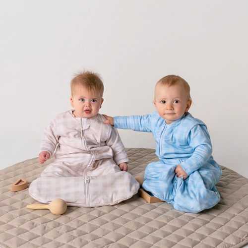 Infant Sleep Sack - 1.0 TOG / Linen Grey Gingham