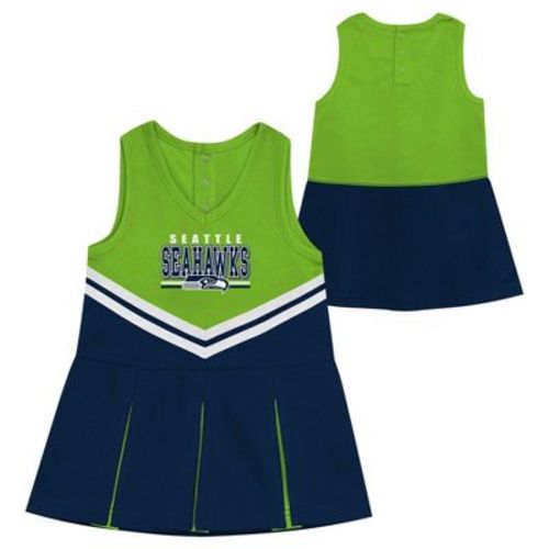 NFL Seattle Seahawks Toddler Girls' In the Spirit Cheer Dress - 18M