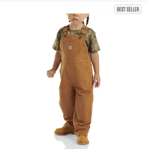 Kids' Canvas Bib Overall (Baby/Toddler) | Leigh-Kathryn Bonner’s Holiday Gift Guide (@beedowntown) | Carhartt