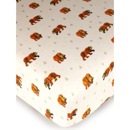 x The Very Hungry Caterpillar Print Fitted Organic Cotton Crib Sheet