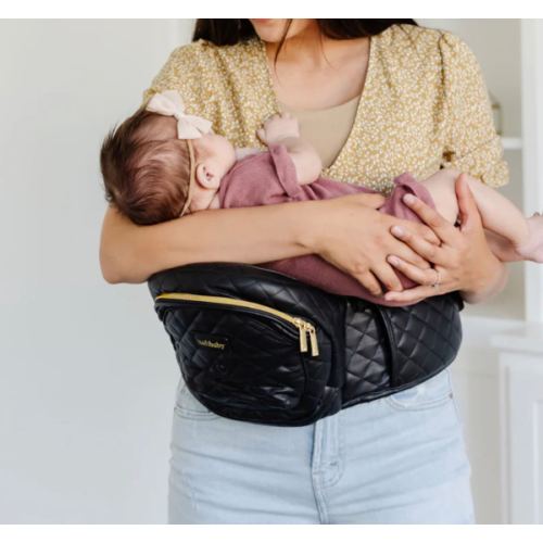 The Tushbaby Hip Carrier in Vegan Leather Black
