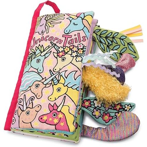 Jellycat Limited Edition Soft Cloth Baby Book. Unicorn Tails