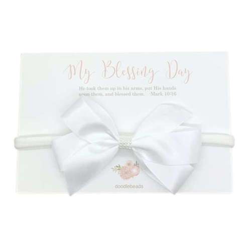 My Blessing Day Bow Headband - DOODLE BEADS | Deseret Book