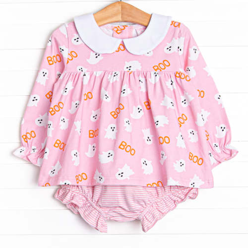 Happy Haunts Diaper Set, Pink                          –        Stitchy Fish