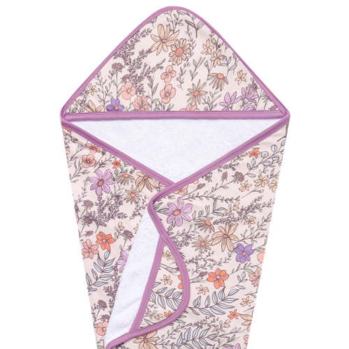 Premium Baby Knit Hooded Towel - Flora