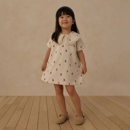 Toddler Girls' Juniper Shore Floral Embroidered Dress - Ivory 2T