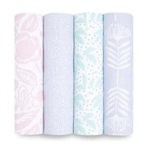 Essentials Cotton Muslin Swaddles 4 Pack | aden + anais