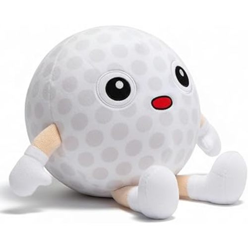 Soulchen Golf Pillow Plush Stuffed Animal Funny Plushies Toy Gift for Kids, 11 Inch Cute Soft Golf Throw Pillows with Arms Legs for Sports Fans Boys Girls Bed Room Decor Birthday Favors