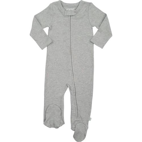 Organic Cotton Footie | Heather