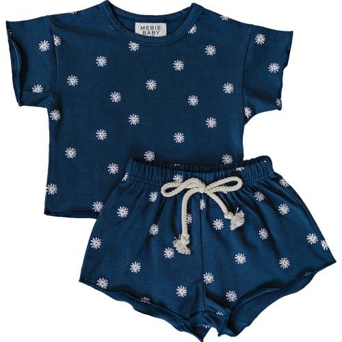 Mebie Baby Short Set - Daisy
