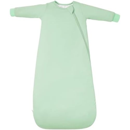 Baby Sleep Sack Long Sleeve Wearable Blanket 1.0 TOG, Premium Soft Infants Warm Sleeping Bags with 2-way Zippers