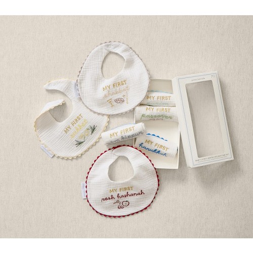 Baby's First Jewish Holiday Bib, Set of 7