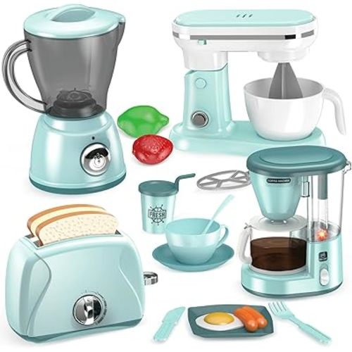 Play Kitchen Accessories, Play Kitchen Appliances Toy Set, Girl Gifts