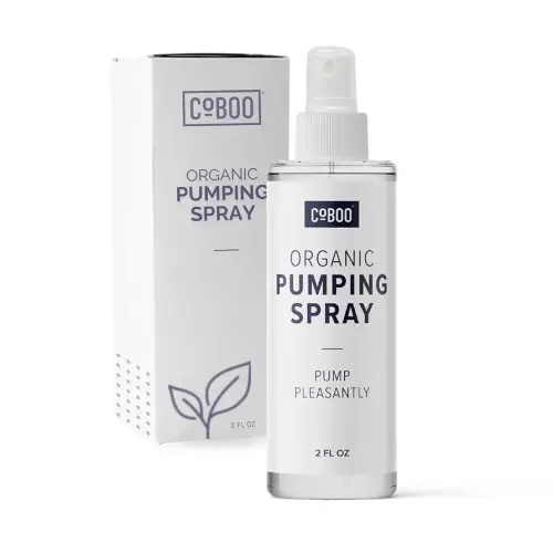 Pumping Spray 2 Fl Oz | Organic Skin Lubricant for Breast Pumping | Pump Flange Spray for Breast Shields | Vegan & Lanolin Free, Made in USA | Helps Sore Nipples & Clogged Milk Ducts