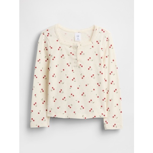 Baby & Toddler Pointelle Henley Top