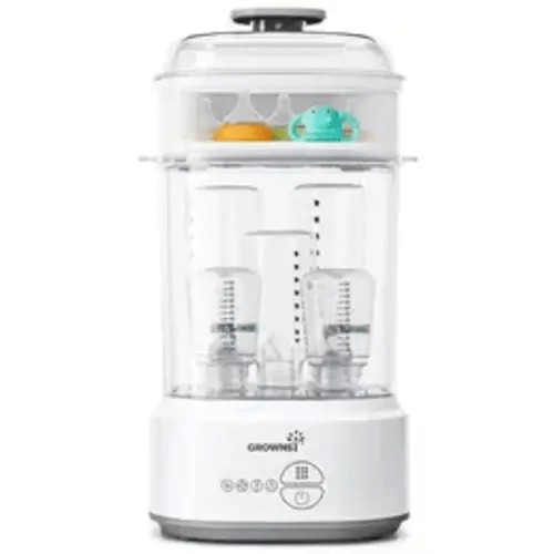 Grownsy Bottle Sterilizer and Dryer, Compact Electric Steam Baby Bottle Sterilizer, Bottle Sanitizer for Baby Bottles, Pacifiers, Pump Parts,Baby Product - TikTok Shop