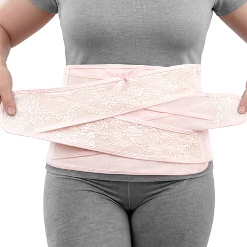 Nuliie Postpartum Belly Wrap with V-Shaped Cross Support