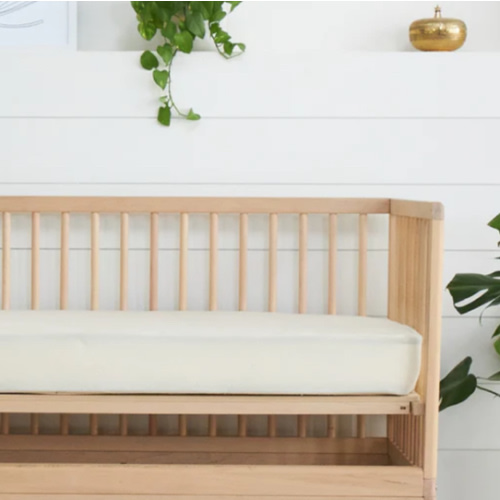 Organic Waterproof Crib Protector Pad | Avocado Green Mattress