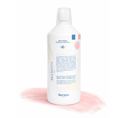 MINOIS PARIS x Kerzon – Natural Liquid Laundry Detergent 33.81 fl oz | Gentle & Hypoallergenic Baby Laundry Soap | Plant-Based, Orange Blossom Scent | Safe for Sensitive Skin | Made in France