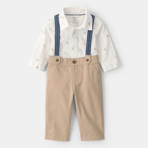 Baby Boy Carter's 2-pc. Easter Bunny Bodysuit & Suspender Pants Set
