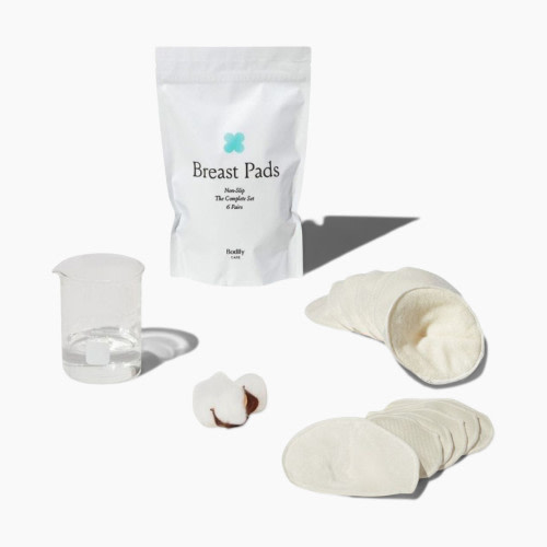 Bodily Non-Slip Nursing Pads: The Complete Set - White / Cream, One Size