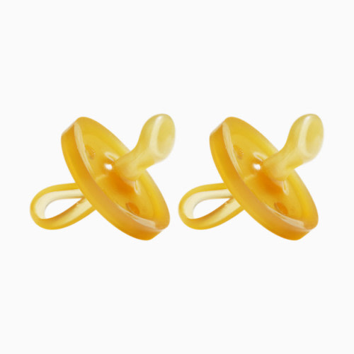 Natursutten Original Orthodontic Natural Rubber Pacifier - Natural, Small, 2