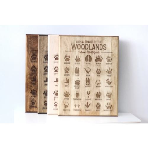 Woodland Nursery Decor Animal Tracks for Woodland Nursery - Etsy