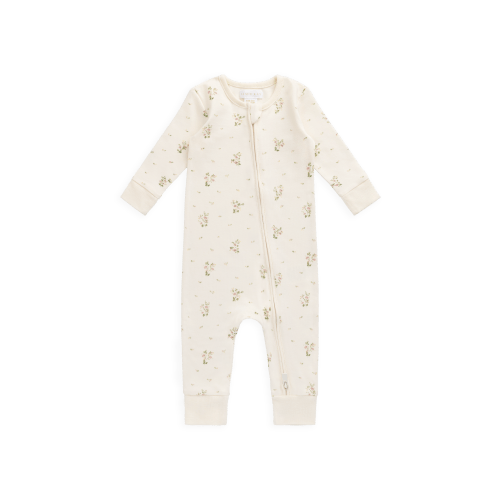 Organic Cotton Jude Onepiece - Josepha Egret Small – Jamie Kay USA