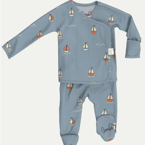Footie - Ahoy Baby – Bonsie Skin to Skin Babywear
