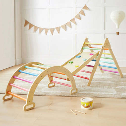 7-in-1 Rainbow Climbing Set– Hazel & Fawn