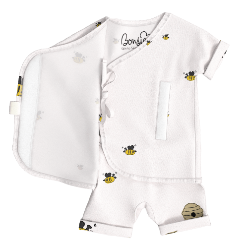 Romper - Bees & Honey – Bonsie Skin to Skin Babywear