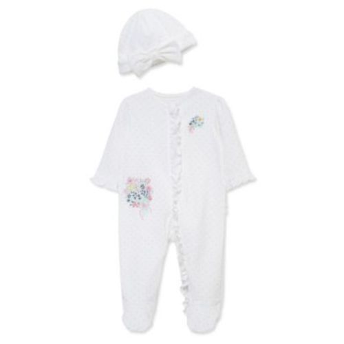 Baby Girls' Bouquet Printed Footie with Hat