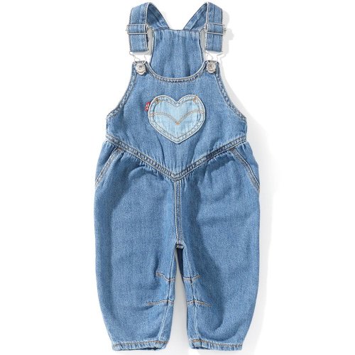 Levi's Baby Girls Heart Pocket Overalls