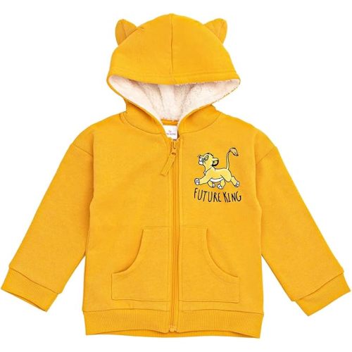 Disney Mickey Mouse Minnie Mouse Lion King Simba Fleece Zip Up Hoodie Newborn to Toddler